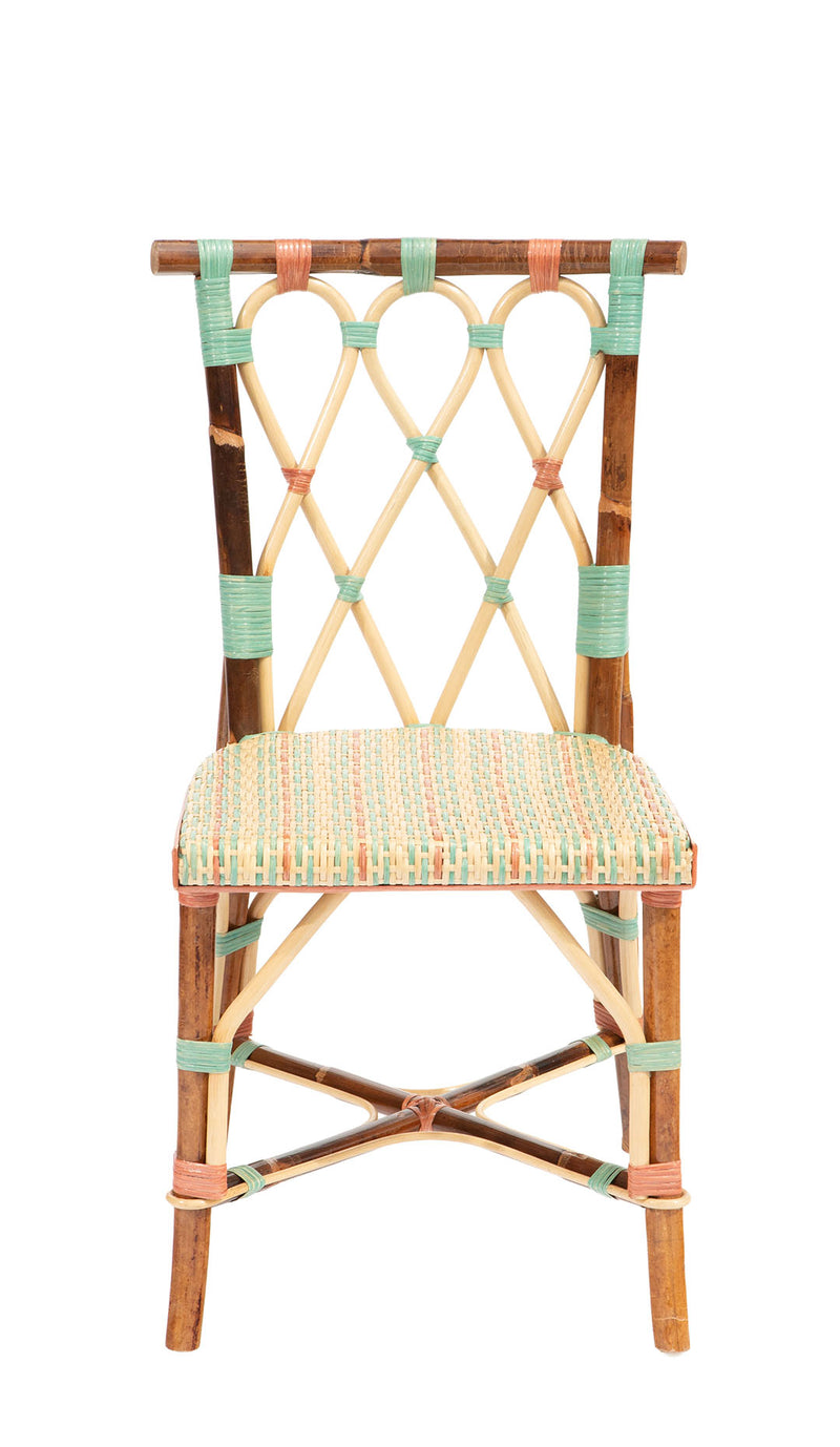 Dark Framed Juliette Rattan Chair by Creel and Gow