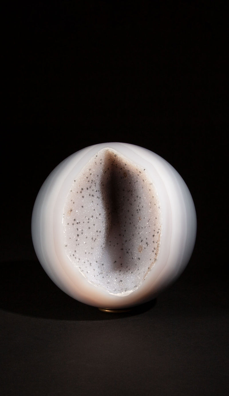 Agate Geode Sphere, 5.5"