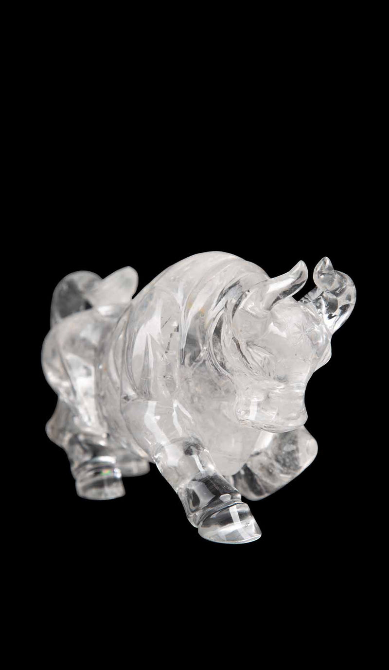 Rock Crystal Bull