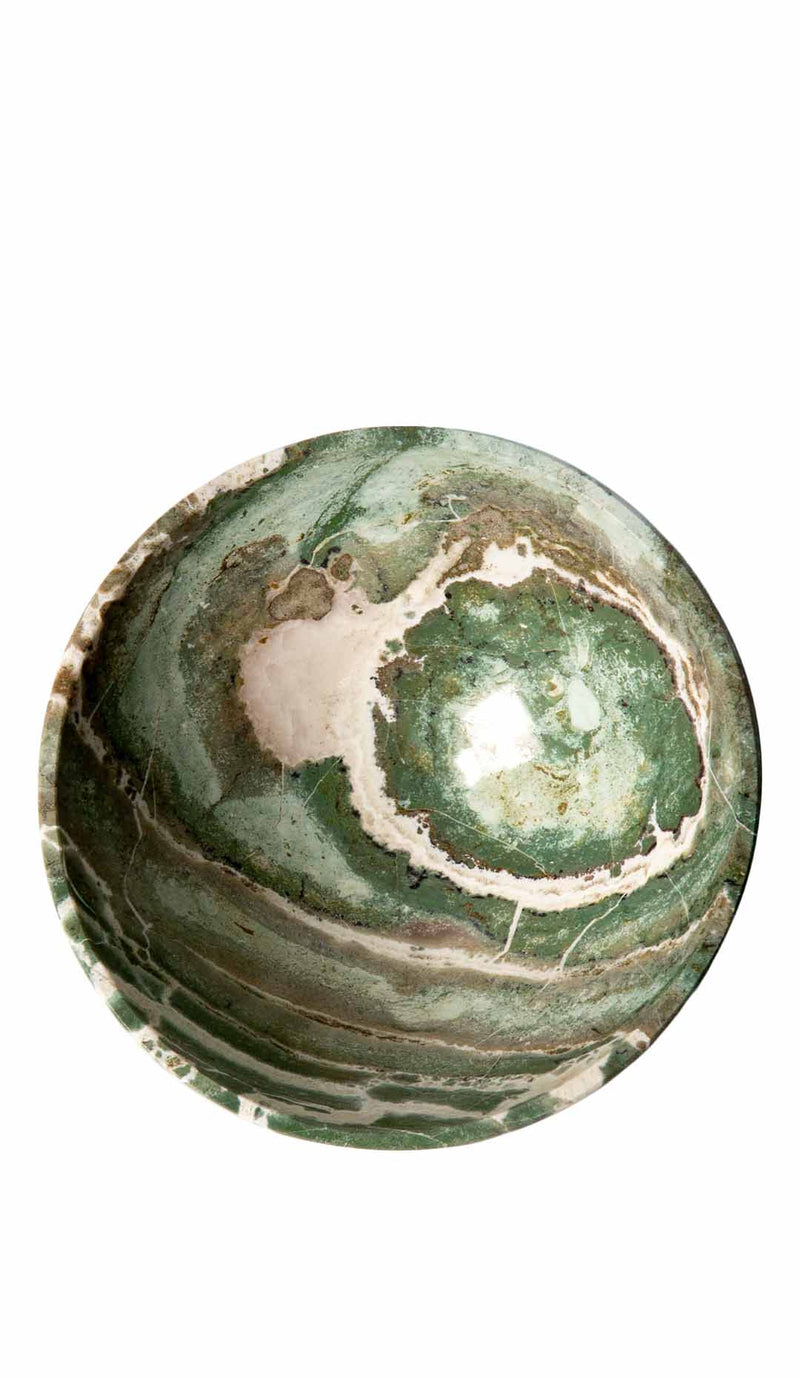 Green Serpentine Bowl 5"