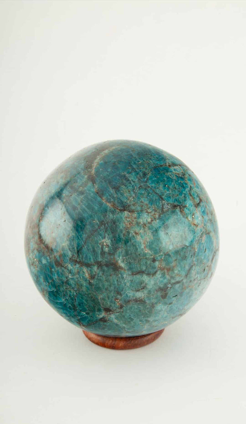 Blue Apatite Sphere 4"