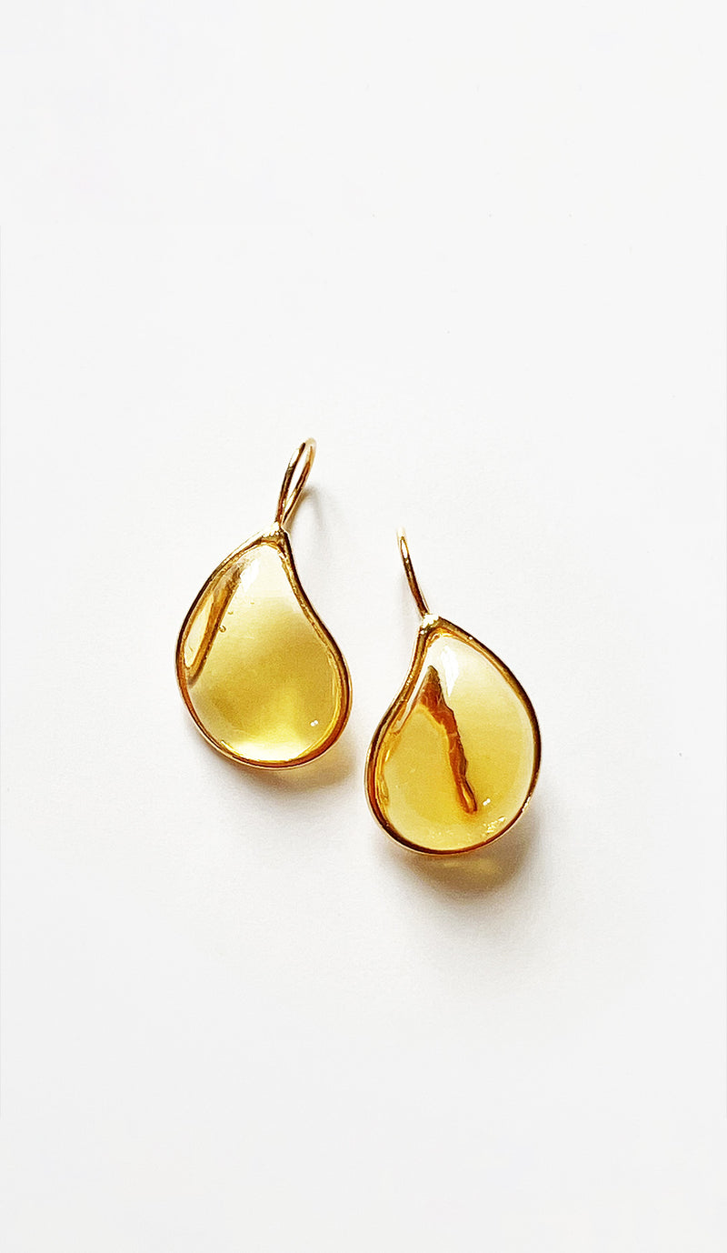 Loulou de la Falaise Teardrop Earrings, Corn