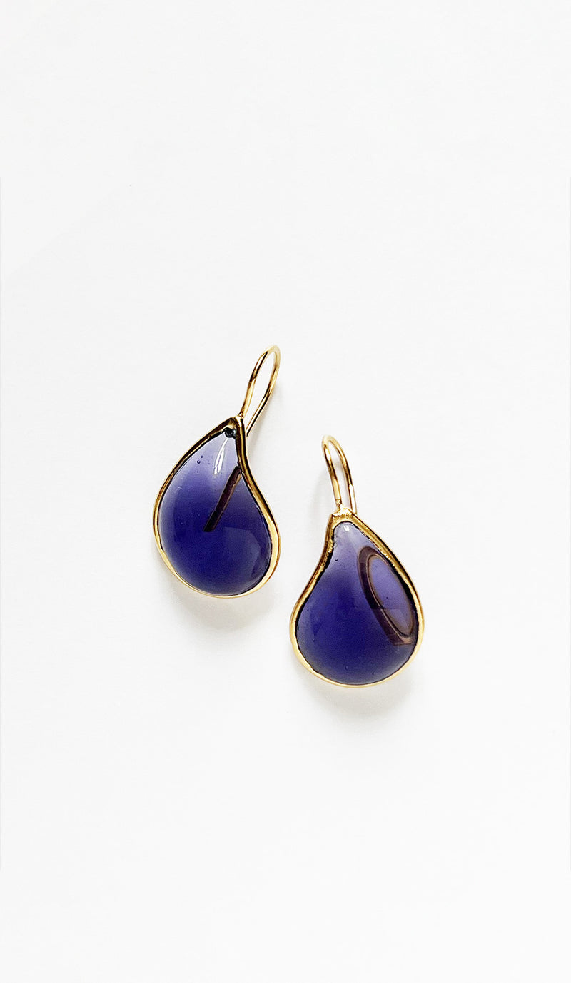 Loulou de la Falaise Teardrop Earrings, Iris