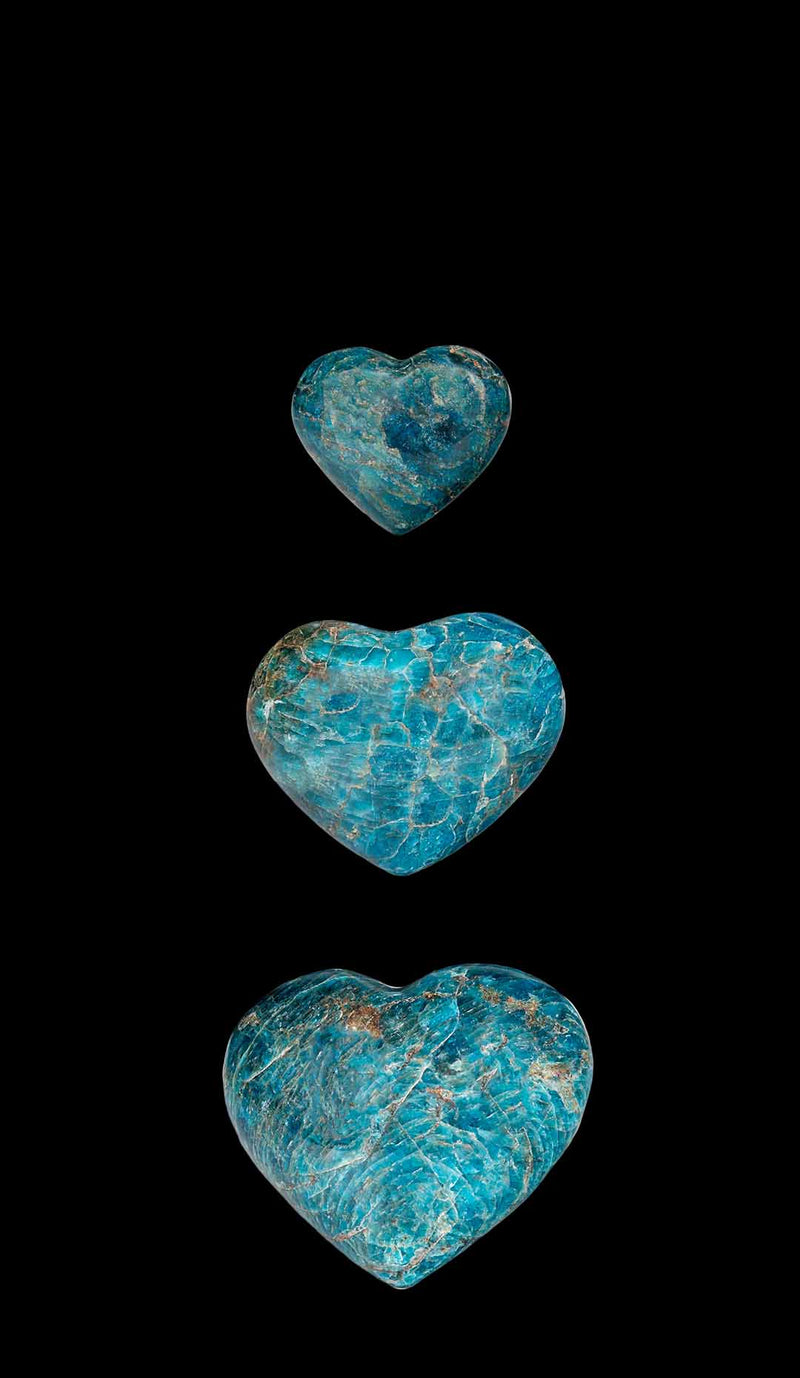Blue Apatite Heart