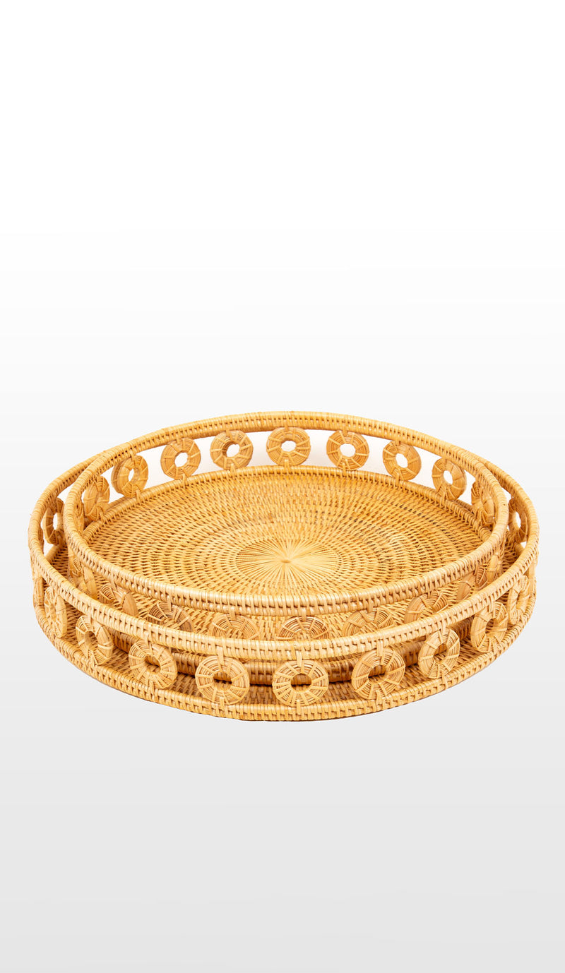 Rattan Ring Round Tray