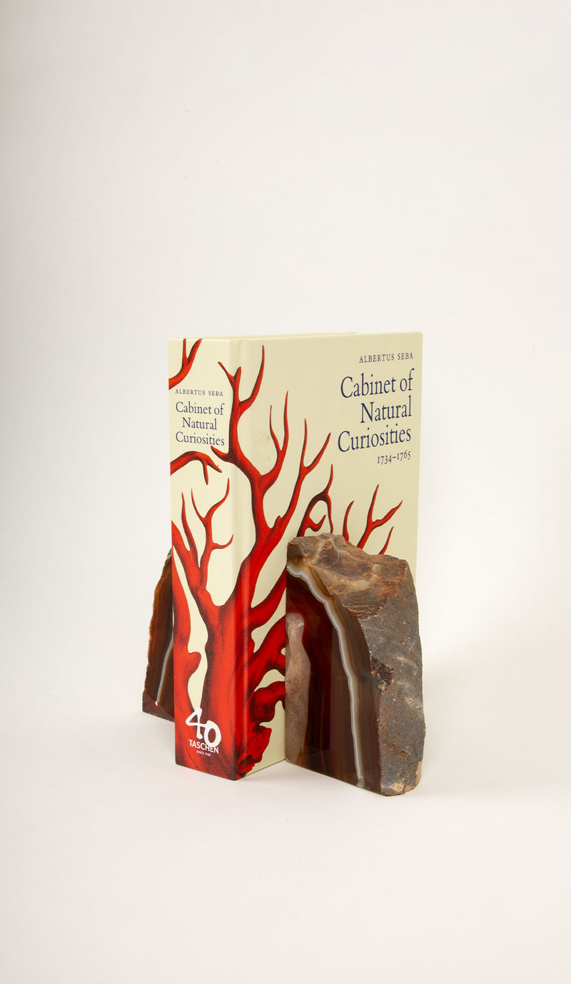 Red Agate Bookends
