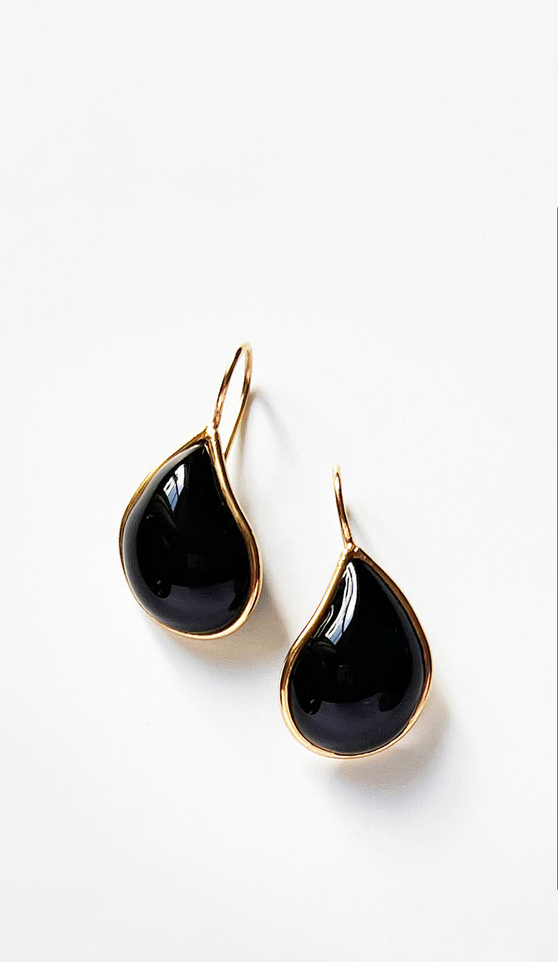 Loulou de la Falaise Teardrop Earrings, Ink