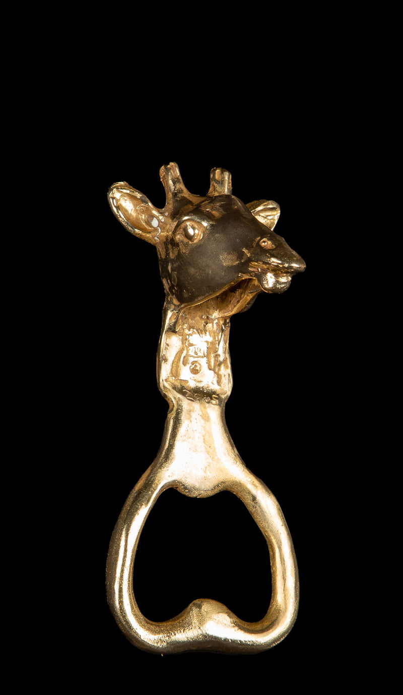Brass Giraffe Bottle Opener