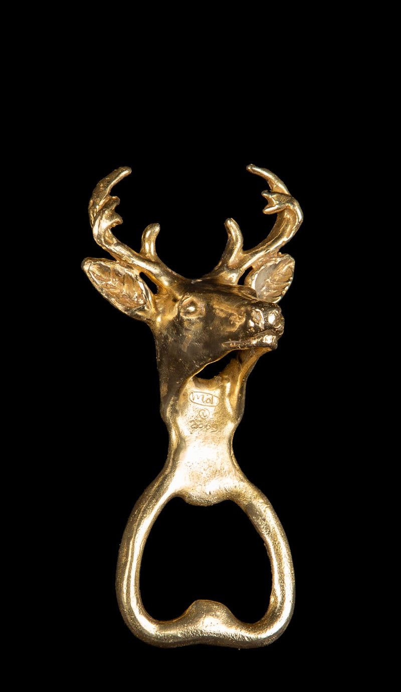 Brass Buck Bottle Opener