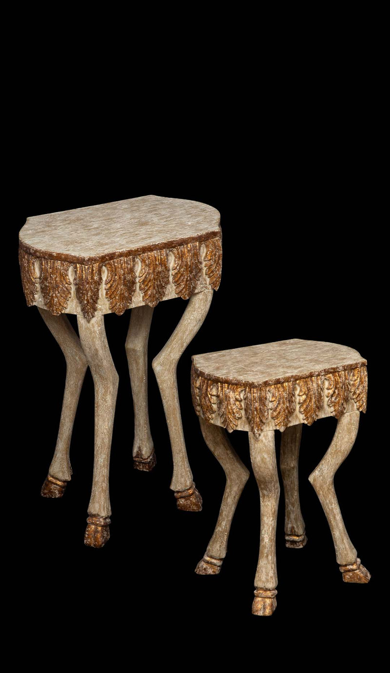 Gilded Hoof "Hoofy" Leg Side/End Table by Creel and Gow