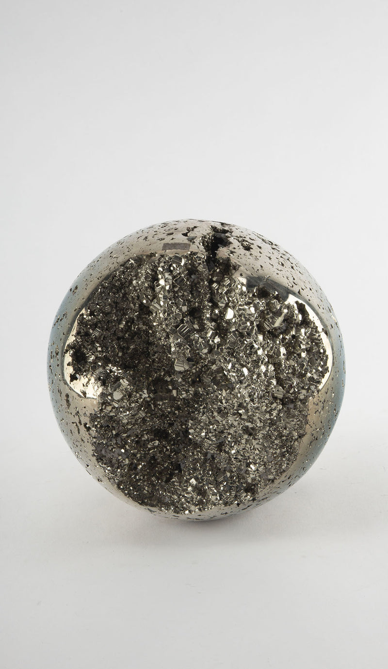 Massive Polished Pyrite Sphere, 8.5"