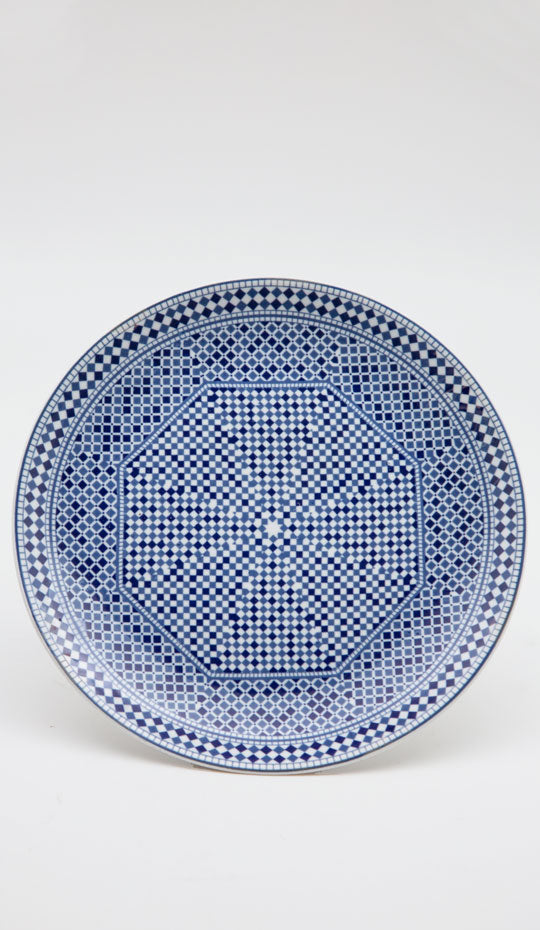 Moroccan Fez Blue Salad Plate