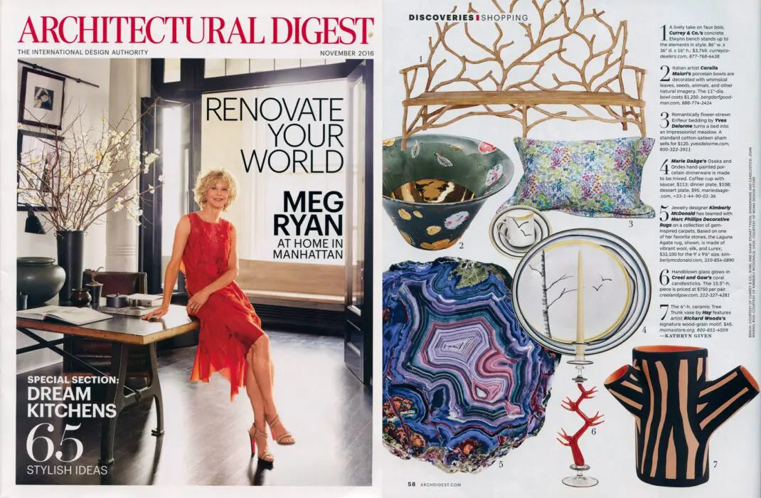 November, 2016 "Handblown glass glows in Creel and Gow..."