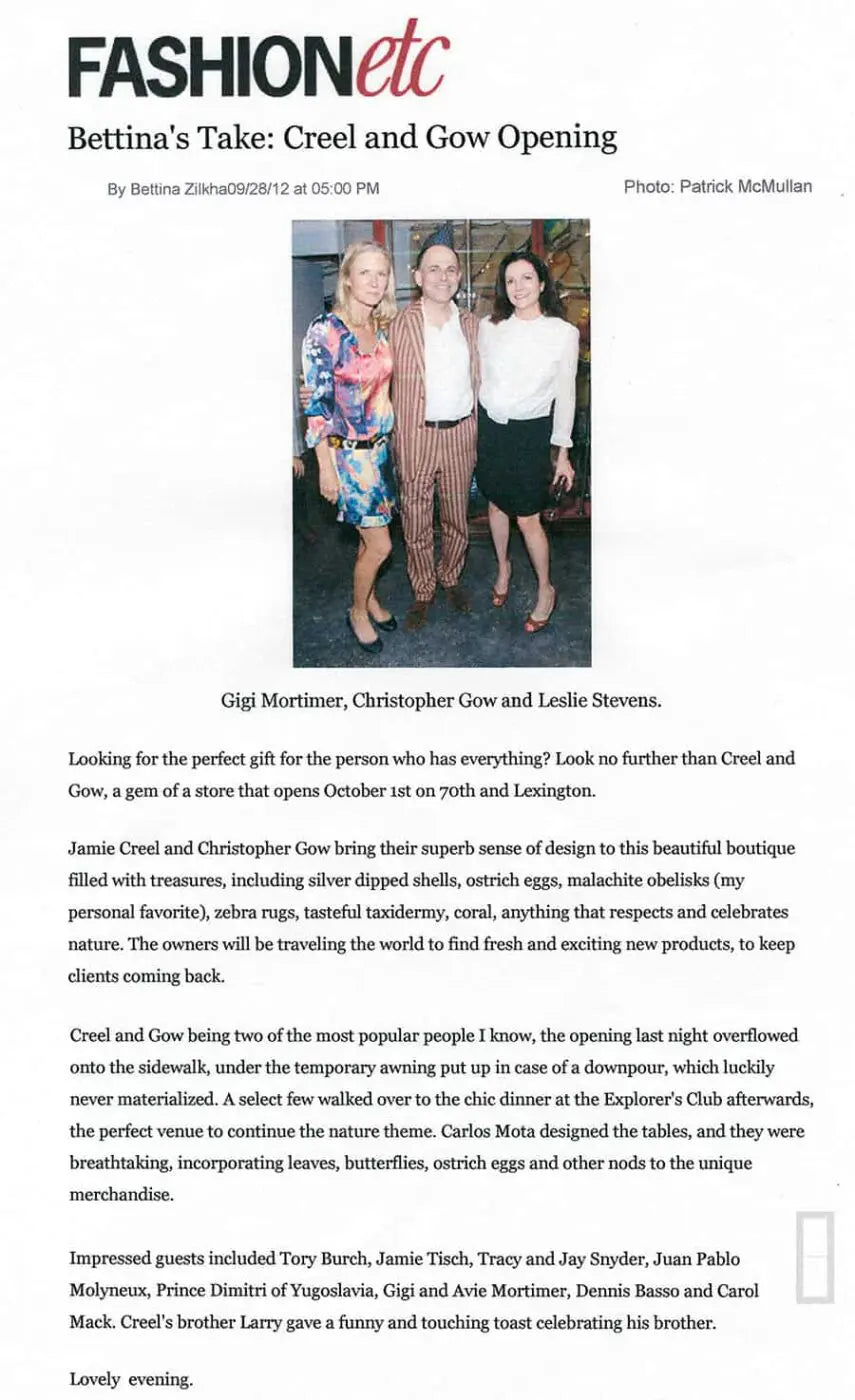 September 28, 2012 "a Gem of a store"