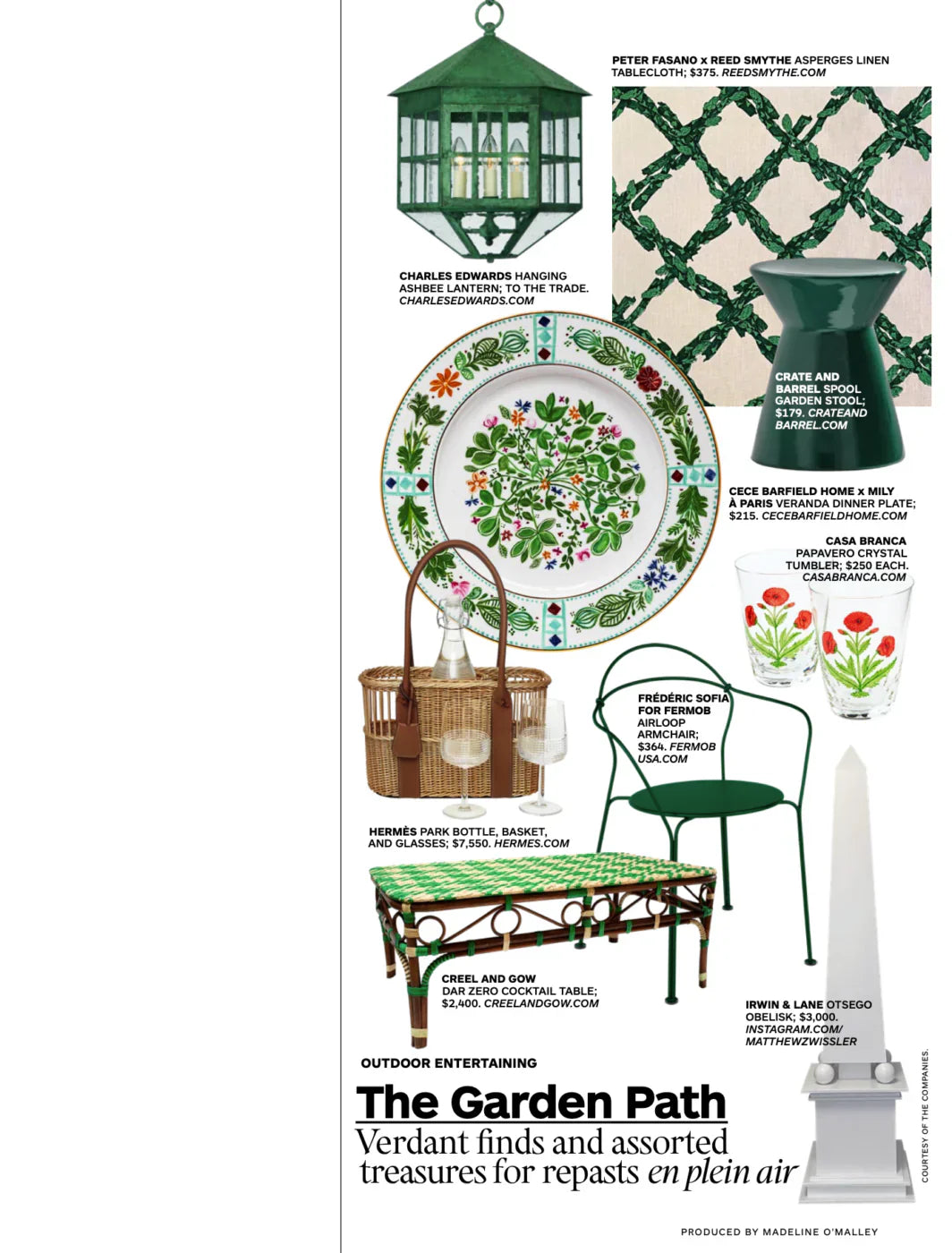 Verdant finds and assorted treasures for repasts en plein air