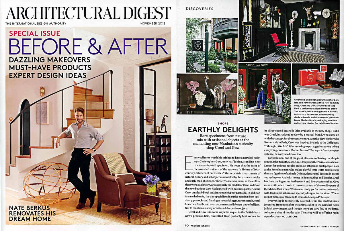 November, 2012 "The enchanting new Manhattan Curiosity shop"