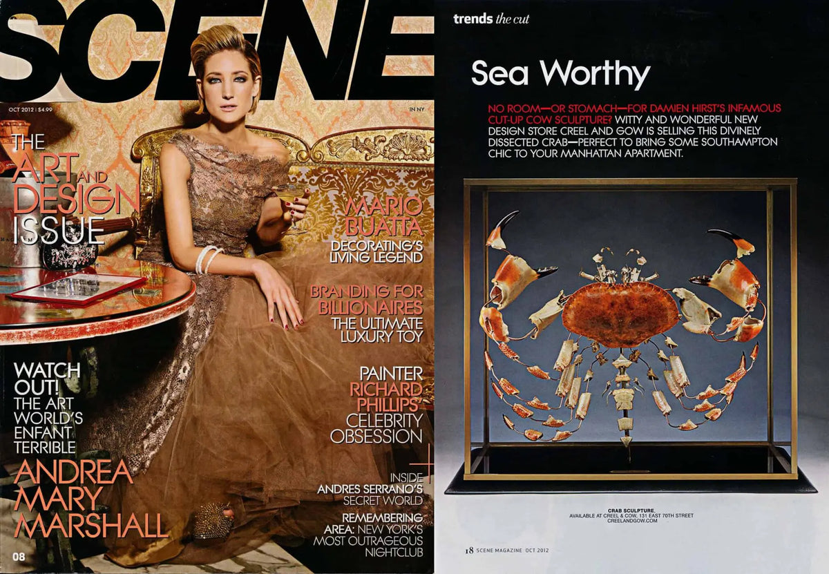 October, 2012 "…witty and wonderful new design store Creel and Gow..."