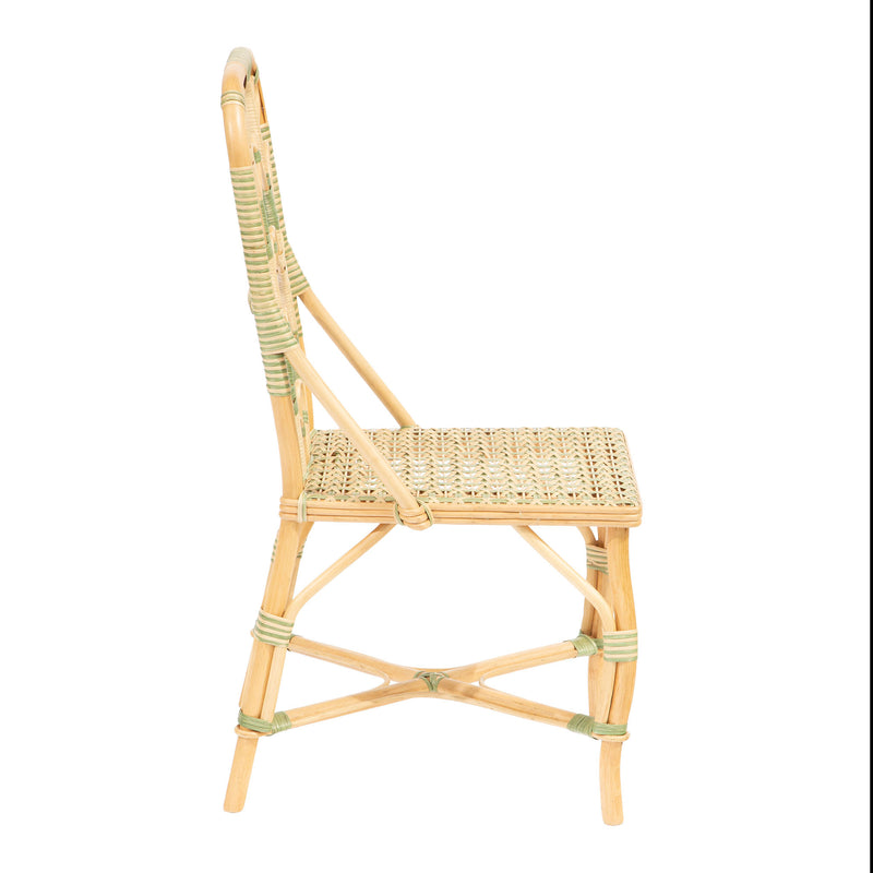Sage Daisy Rattan Chair by Creel and Gow