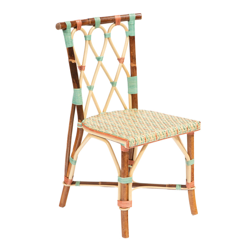 Dark Framed Juliette Rattan Chair by Creel and Gow