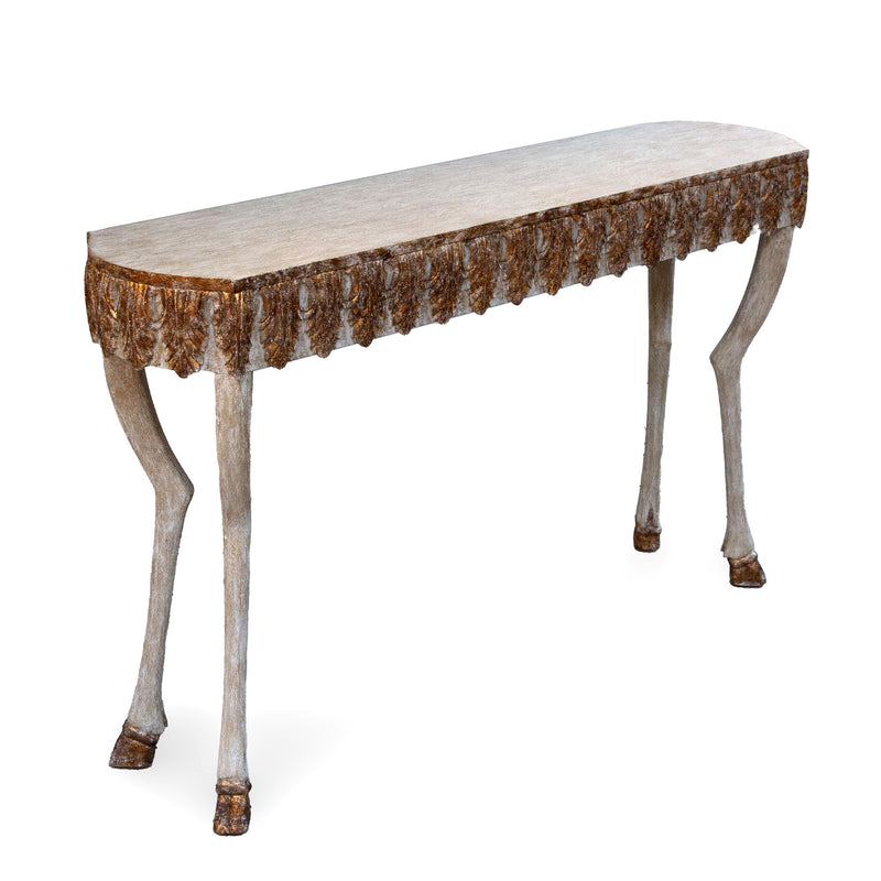 Golden Hooves: A Whimsical Touch of Elegance "Hoofy" Console Table