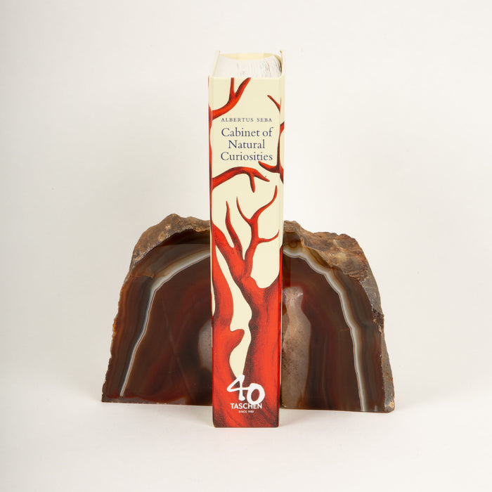 Red Agate Bookends