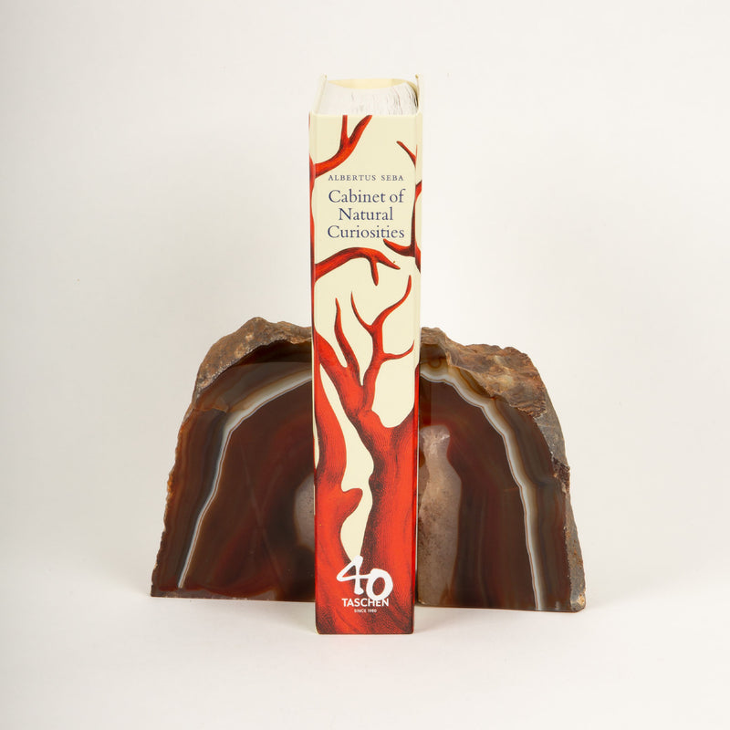 Red Agate Bookends