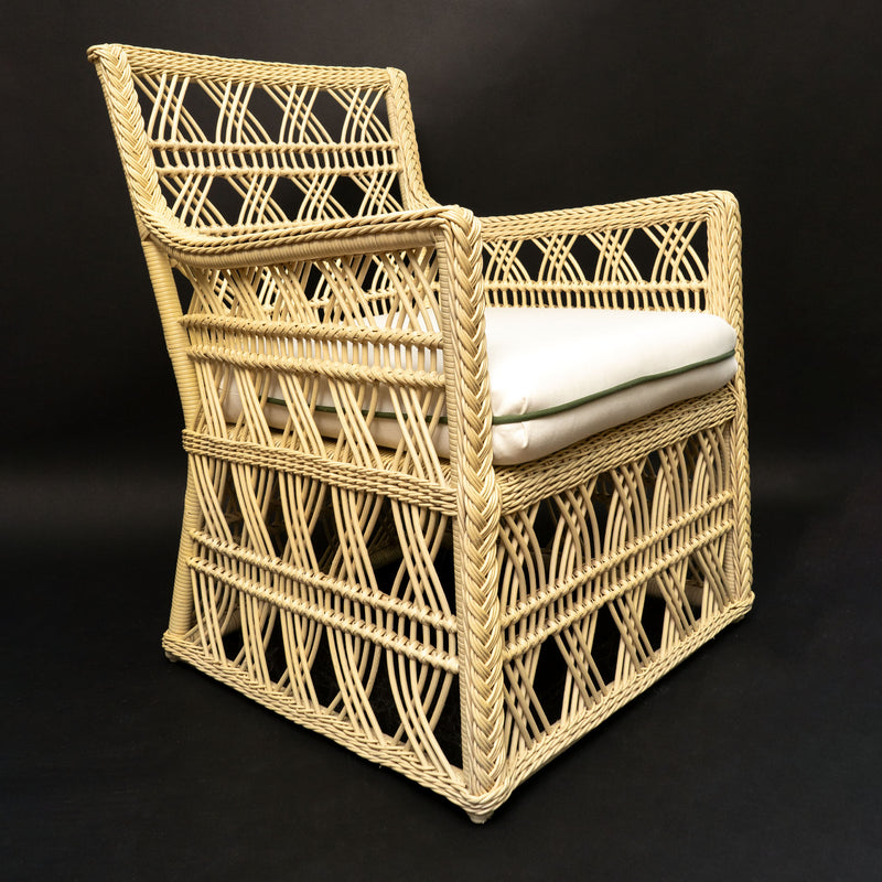 Rattan Trellis Chair by Creel and Gow