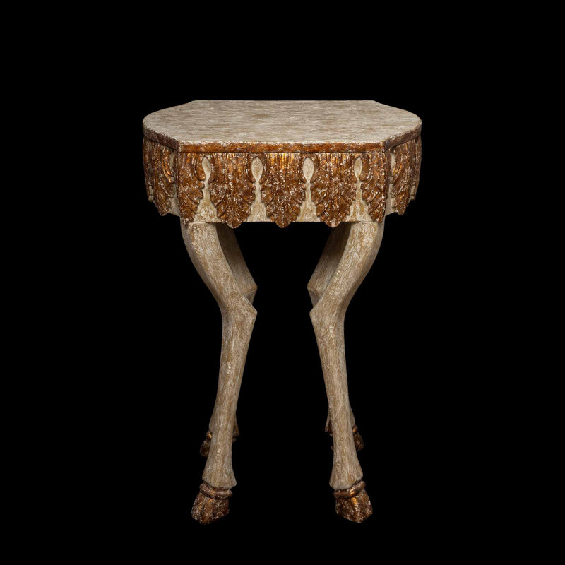 Gilded Hoof "Hoofy" Leg Side/End Table by Creel and Gow