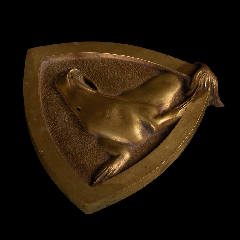 Triangular Plaque Depicting a Walrus