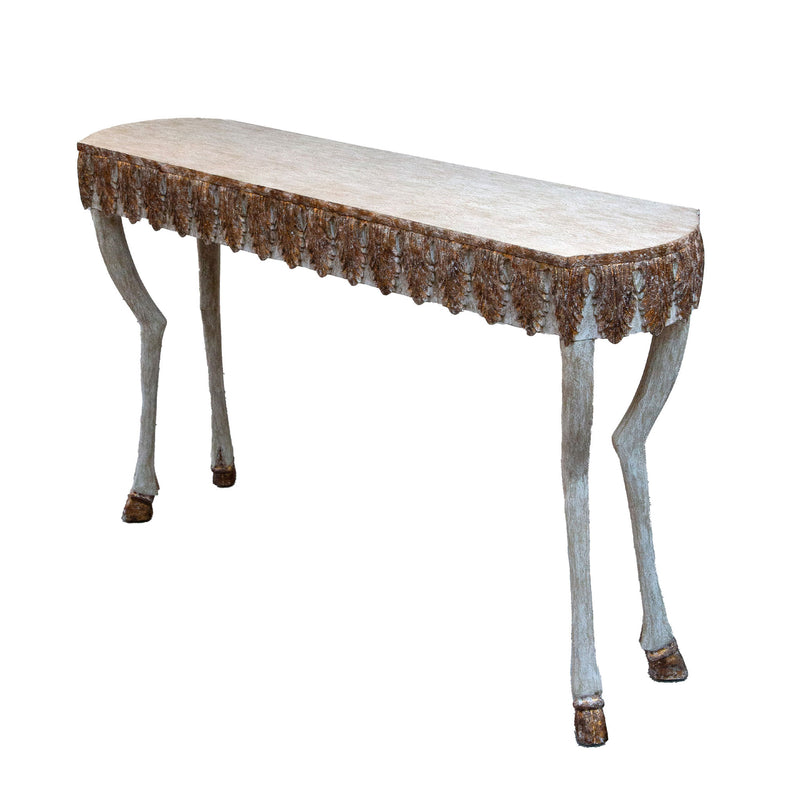 Golden Hooves: A Whimsical Touch of Elegance "Hoofy" Console Table