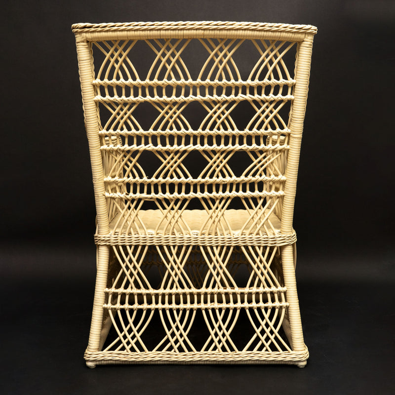 Rattan Trellis Chair by Creel and Gow