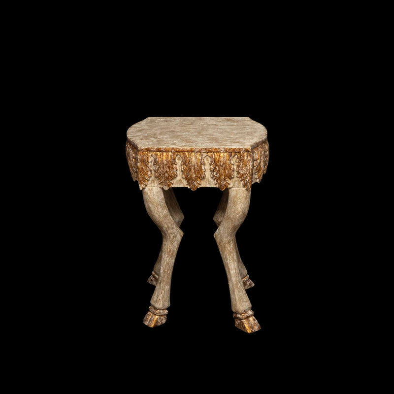 Gilded Hoof "Hoofy" Leg Side/End Table by Creel and Gow