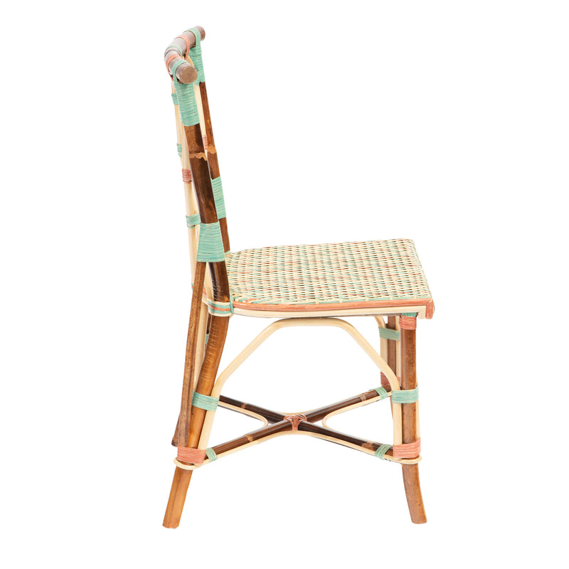 Dark Framed Juliette Rattan Chair by Creel and Gow