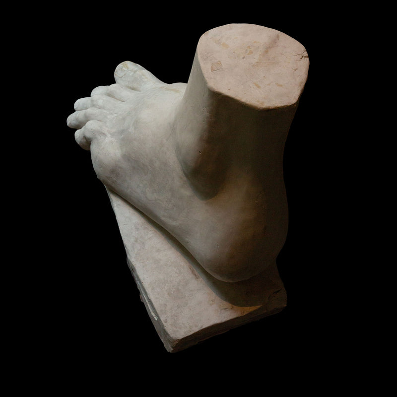 19th Century Colossal Plaster Foot Sculpture