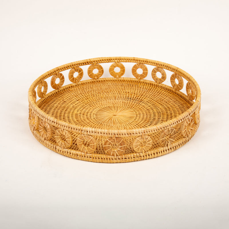 Rattan Ring Round Tray