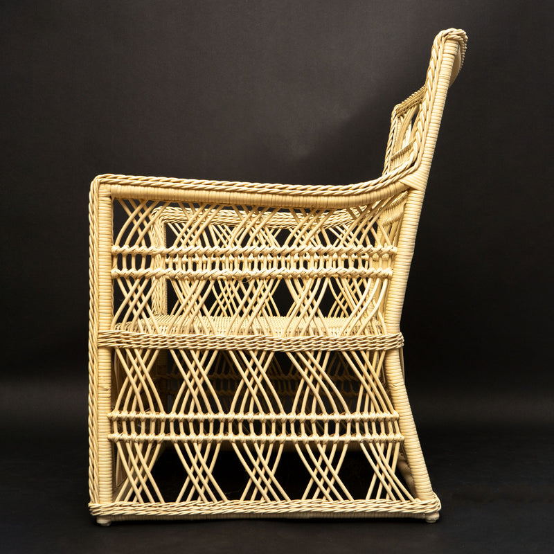 Rattan Trellis Chair by Creel and Gow