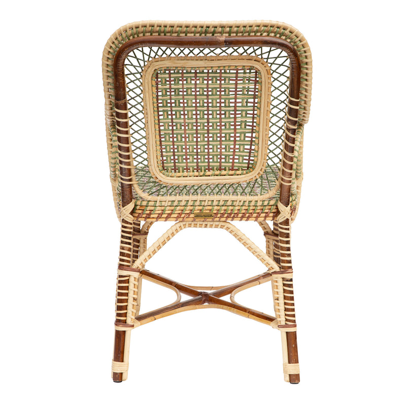 Green Marshan Rattan Armchair by Creel and Gow