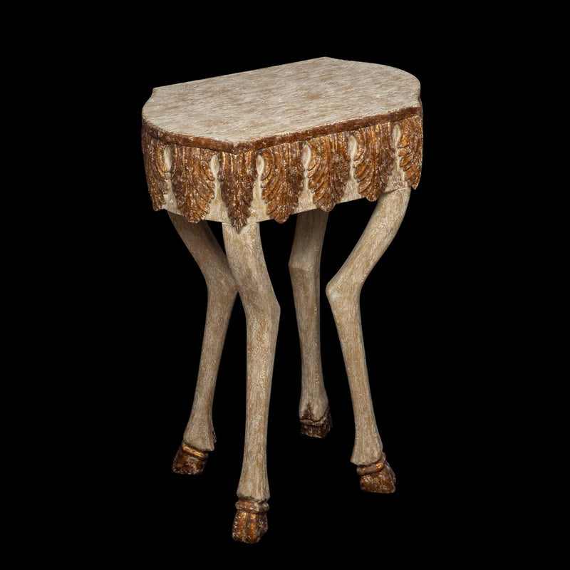 Gilded Hoof "Hoofy" Leg Side/End Table by Creel and Gow