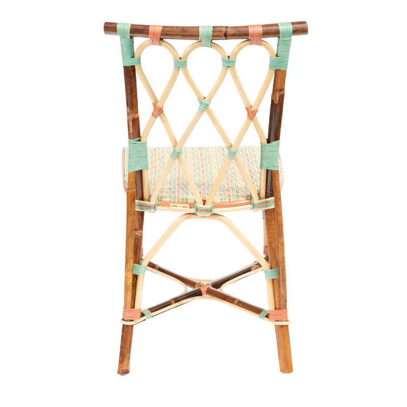 Dark Framed Juliette Rattan Chair by Creel and Gow