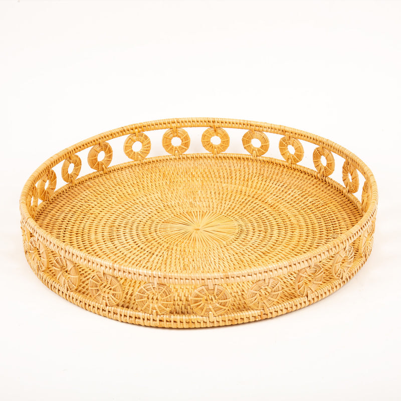 Rattan Ring Round Tray