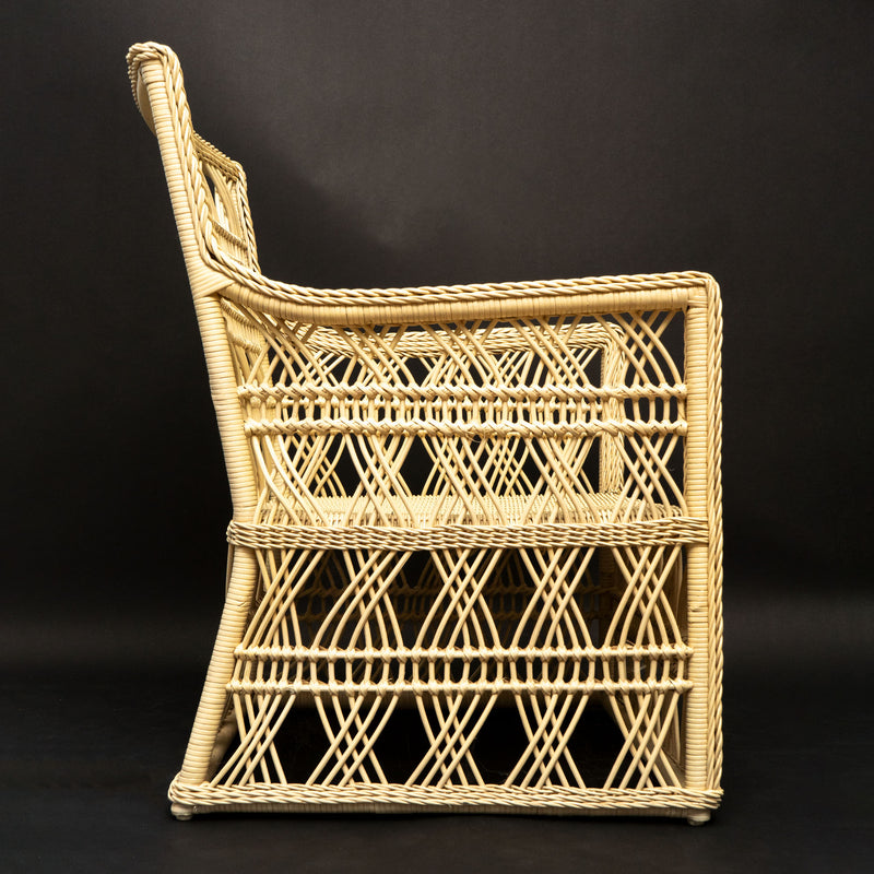 Rattan Trellis Chair by Creel and Gow