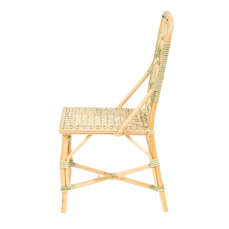 Sage Daisy Rattan Chair by Creel and Gow