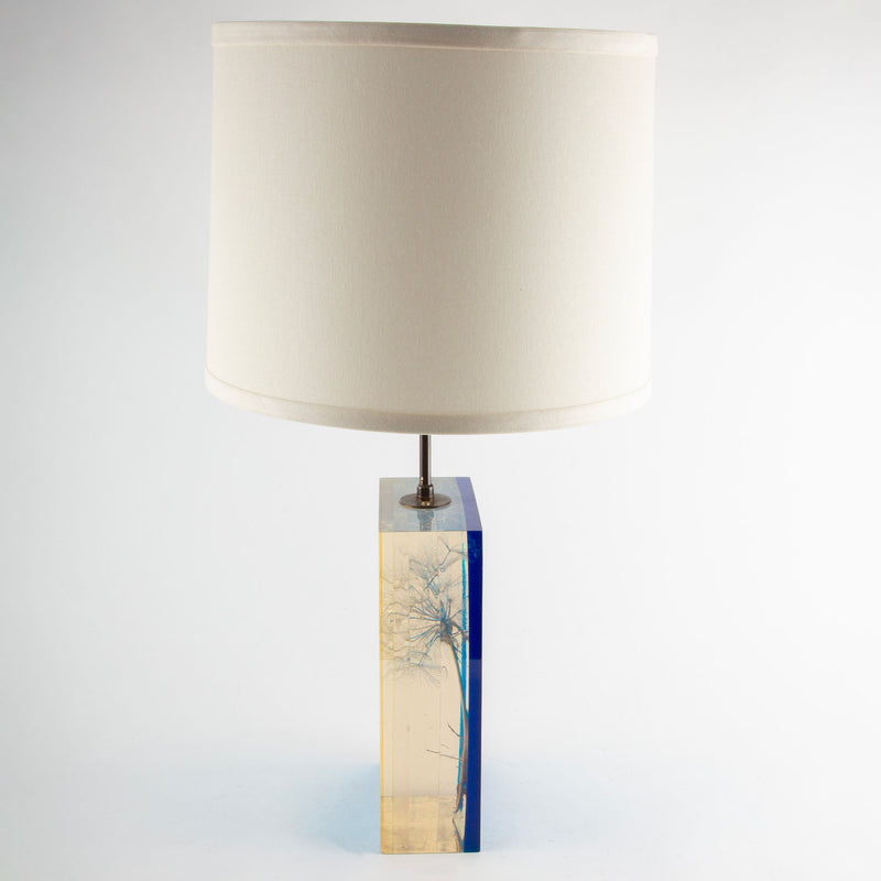 Nature Suspended: Lucite Dandelion Lamp