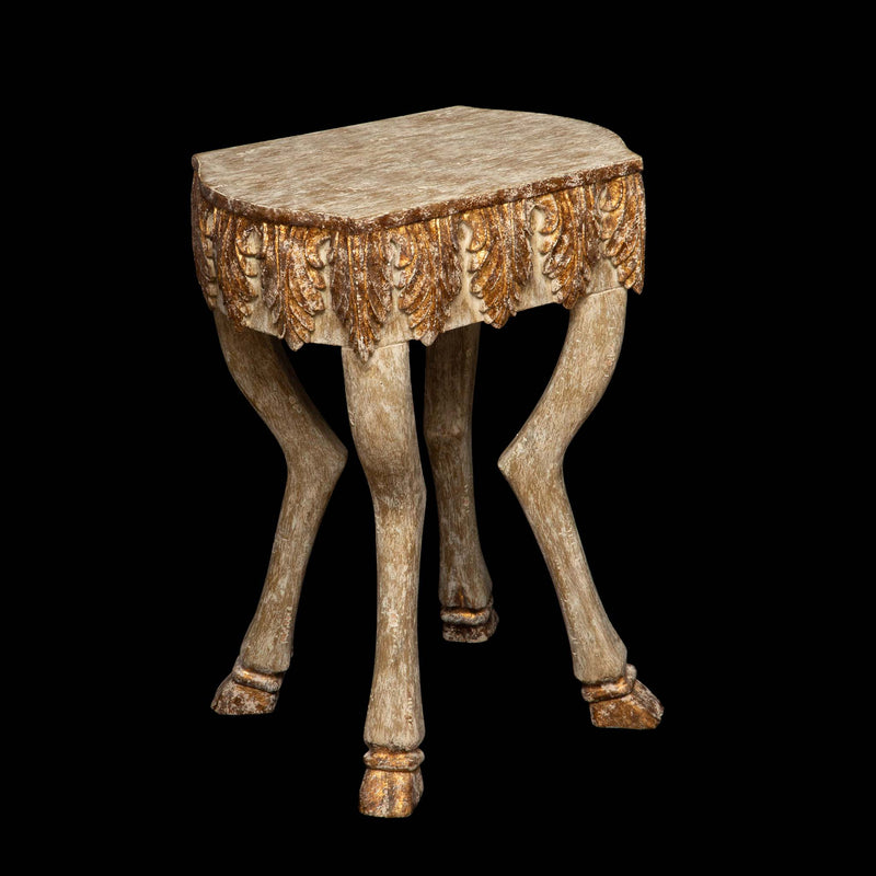 Gilded Hoof "Hoofy" Leg Side/End Table by Creel and Gow