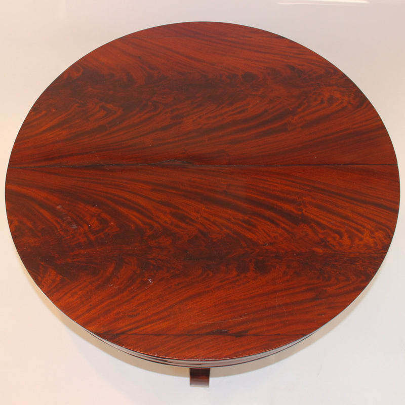 19th-Century Mahogany Empire-Style Guéridon Center Table