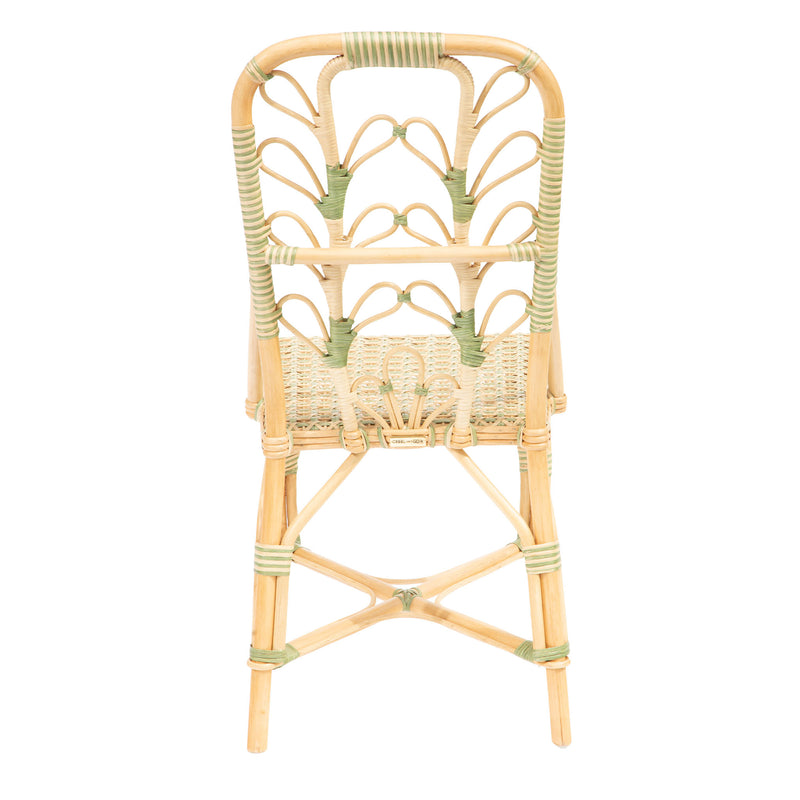 Sage Daisy Rattan Chair by Creel and Gow