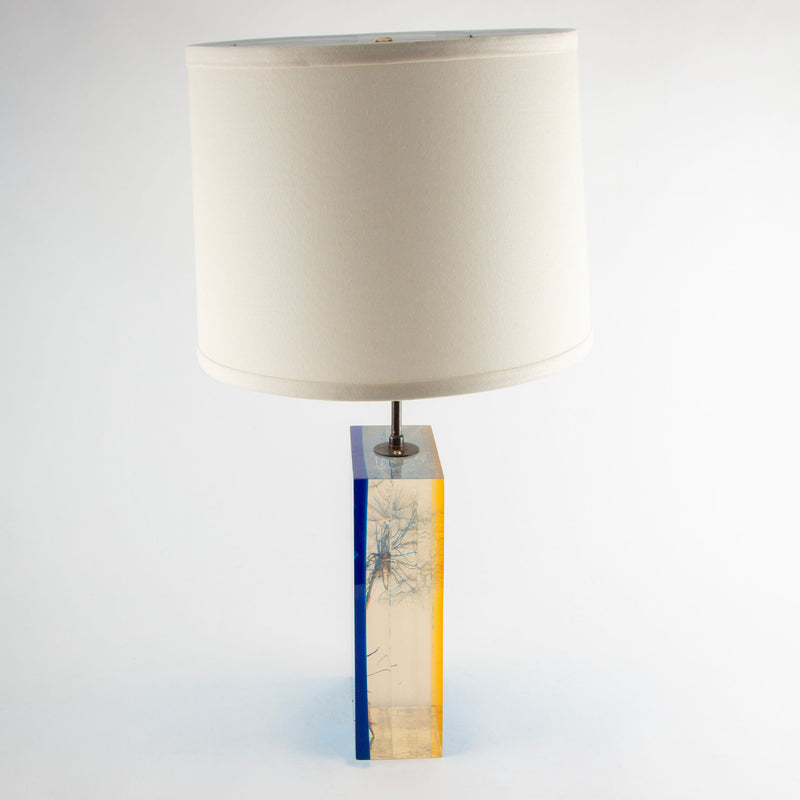 Nature Suspended: Lucite Dandelion Lamp