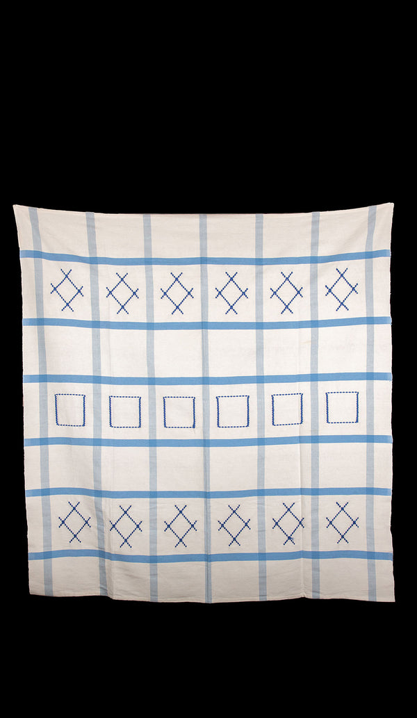 Tablecloth, Blue Check