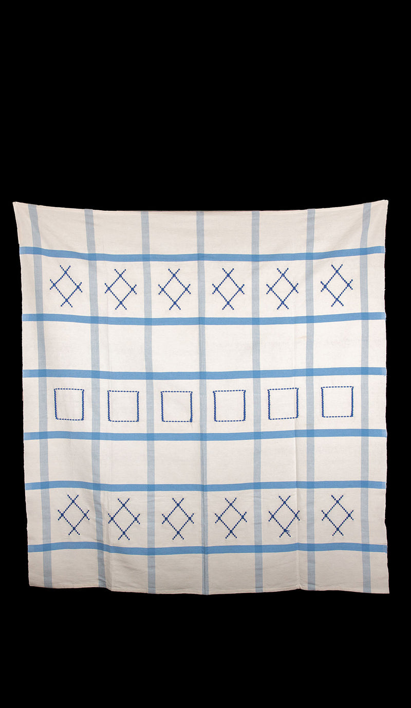 Tablecloth, Blue Check