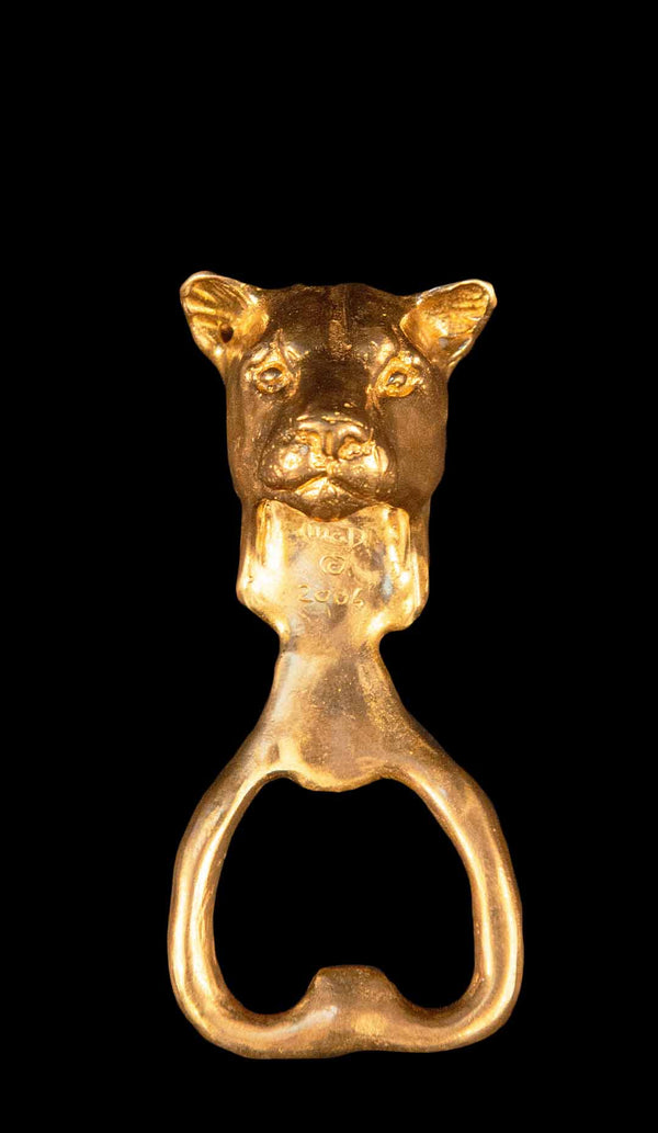 Brass Cougar Bottle Opener